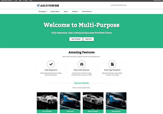 100款免费WordPress主题