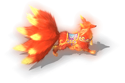 [坐骑素材]传奇九尾赤狐PNG格式-狐狸库